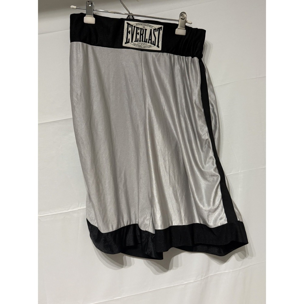 Vintage Everlast USA Men's Sweat Shorts Silver Cotton Gym Boxing Large
